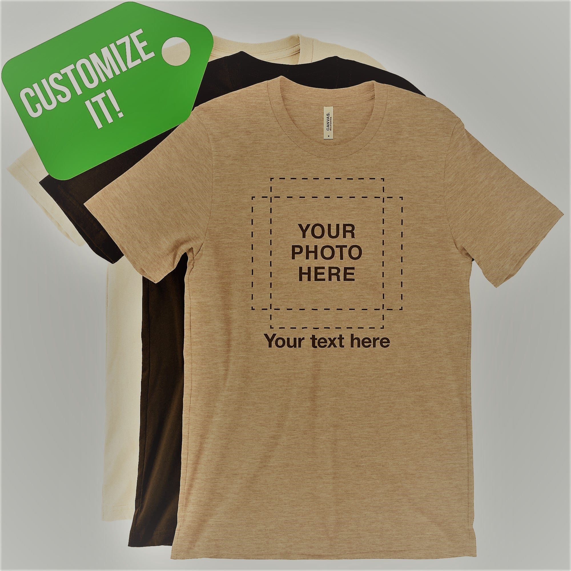 Custom T-Shirt,Personalized T-Shirt,Unisex T-Shirt Print Your Text On  Shirt,Custom Your Own T-Shirts Photo 