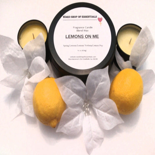 Lemons On Me Fragrance Candle - Ward Shop Of Essentials