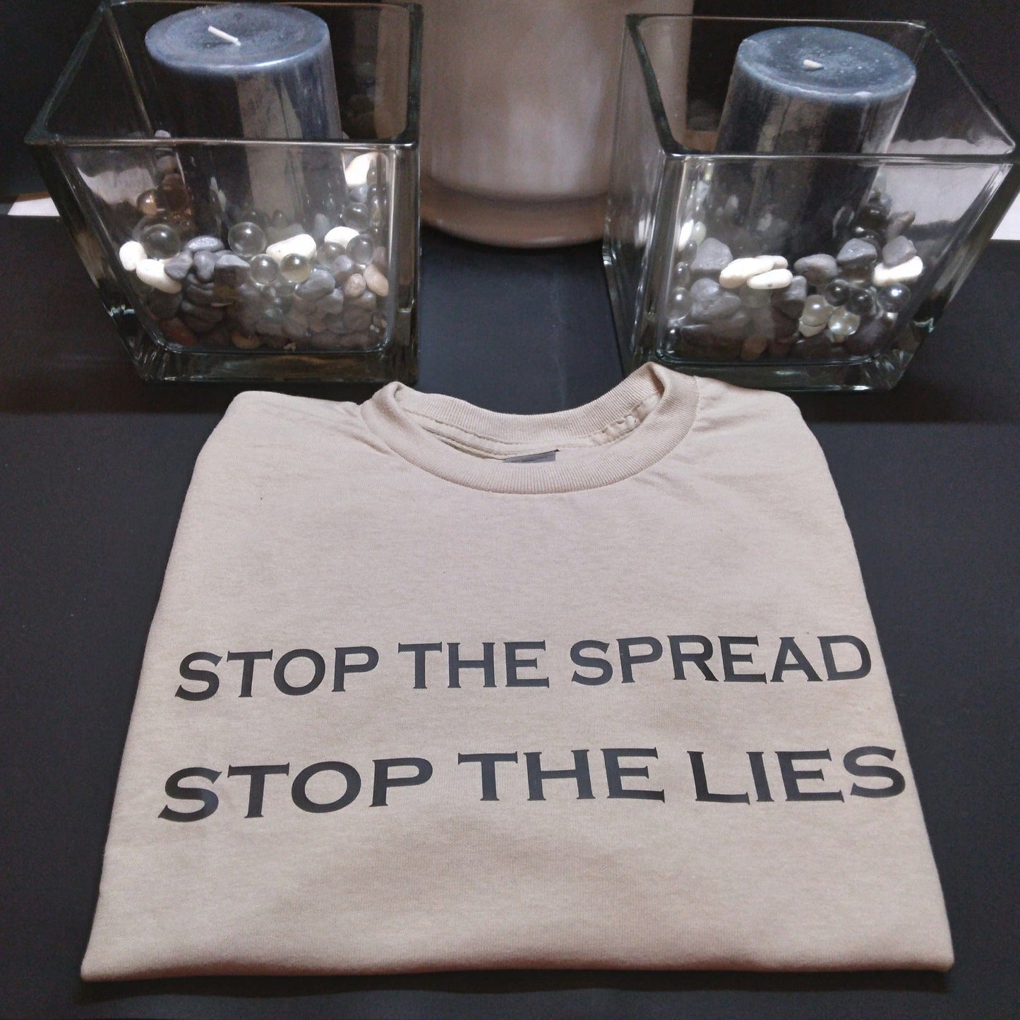 Stop The Spread Stop The Lies T-Shirt - Ward Shop Of Essentials