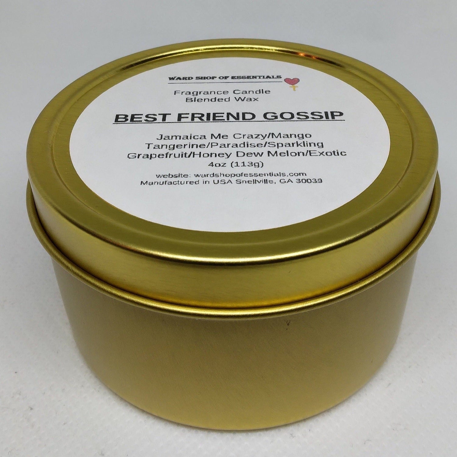 Best Friend Gossip Single Wick Candle - Ward Shop Of Essentials