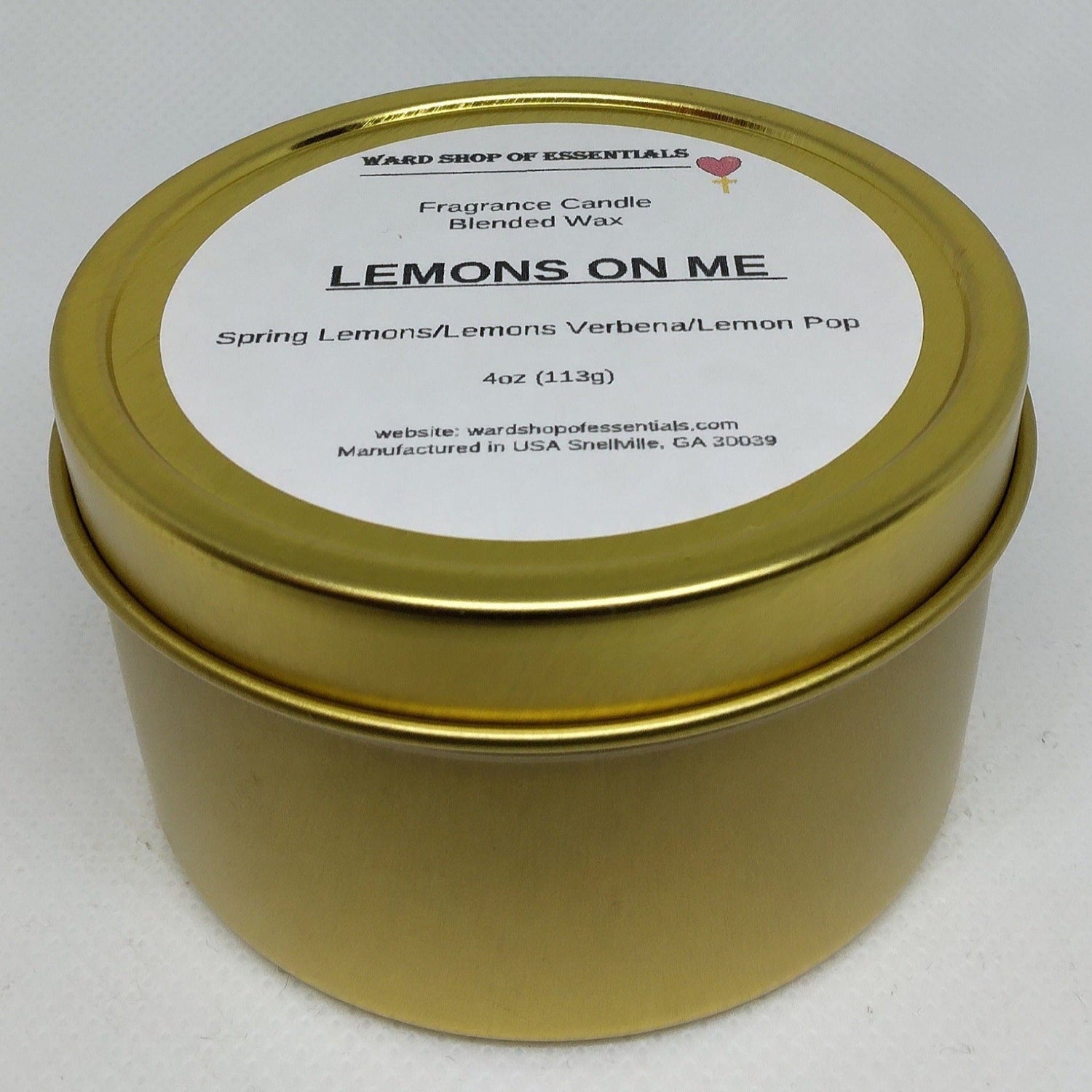 Lemons On Me Fragrance Candle - Ward Shop Of Essentials