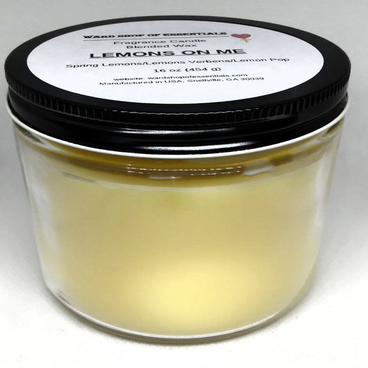 Lemons On Me Fragrance Candle - Ward Shop Of Essentials