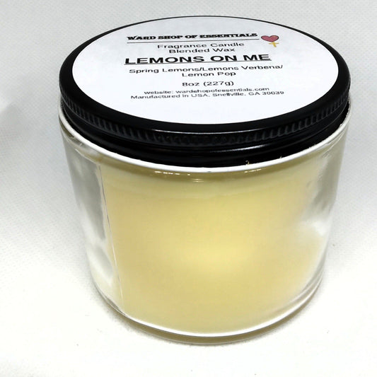 Lemons On Me Single Wick Candle - Ward Shop Of Essentials