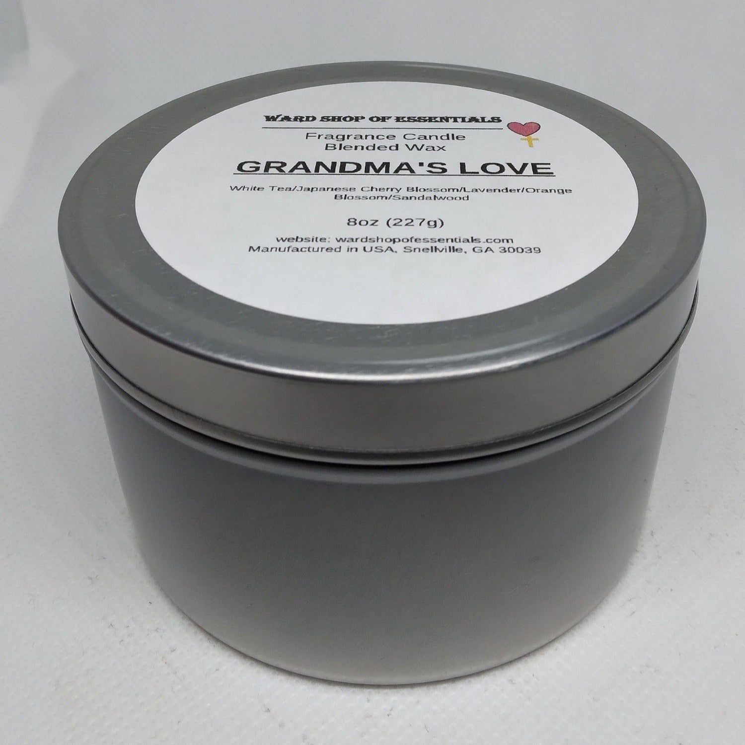 Grandma's Love Single Wick Candle - Ward Shop Of Essentials