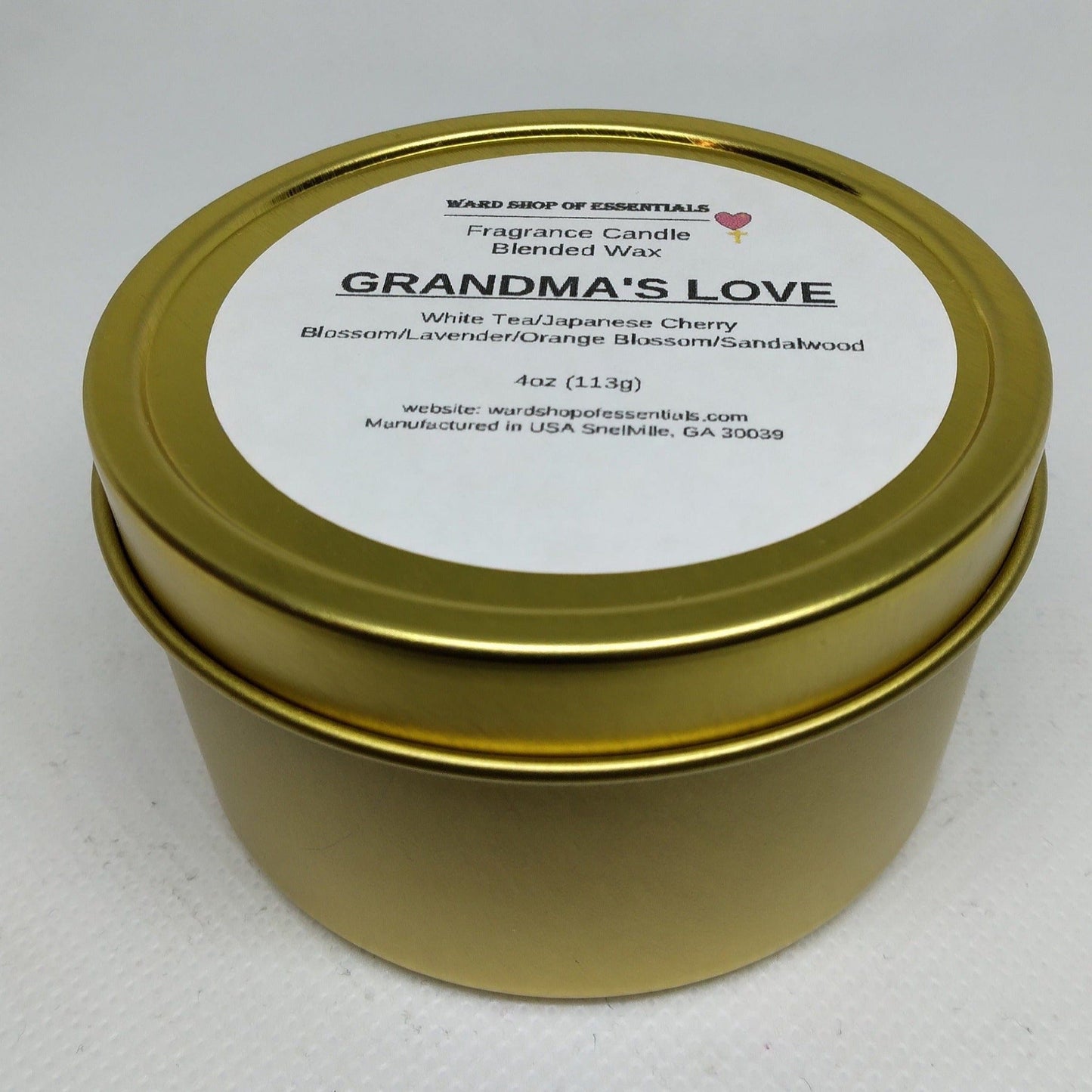 Grandma's Love Single Wick Candle - Ward Shop Of Essentials