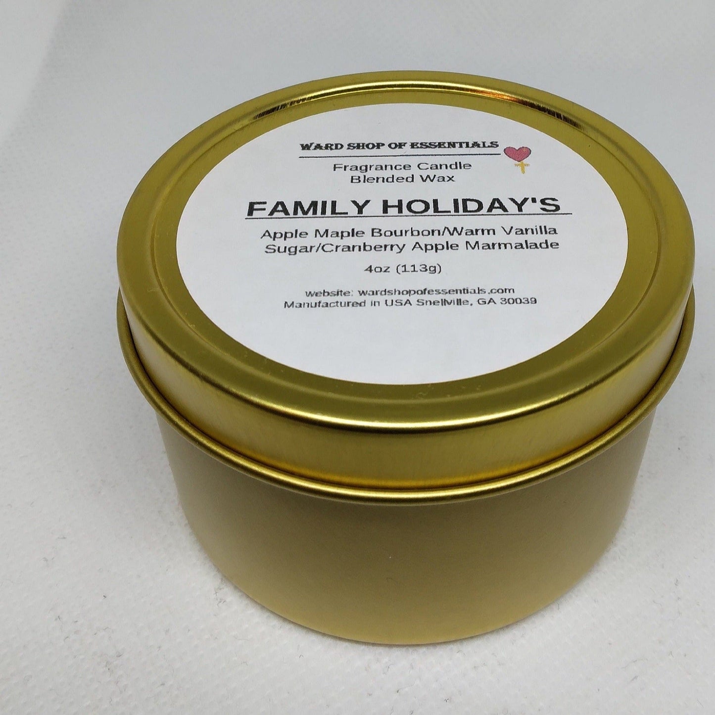 Family Holiday's Fragrance Candle - Ward Shop Of Essentials