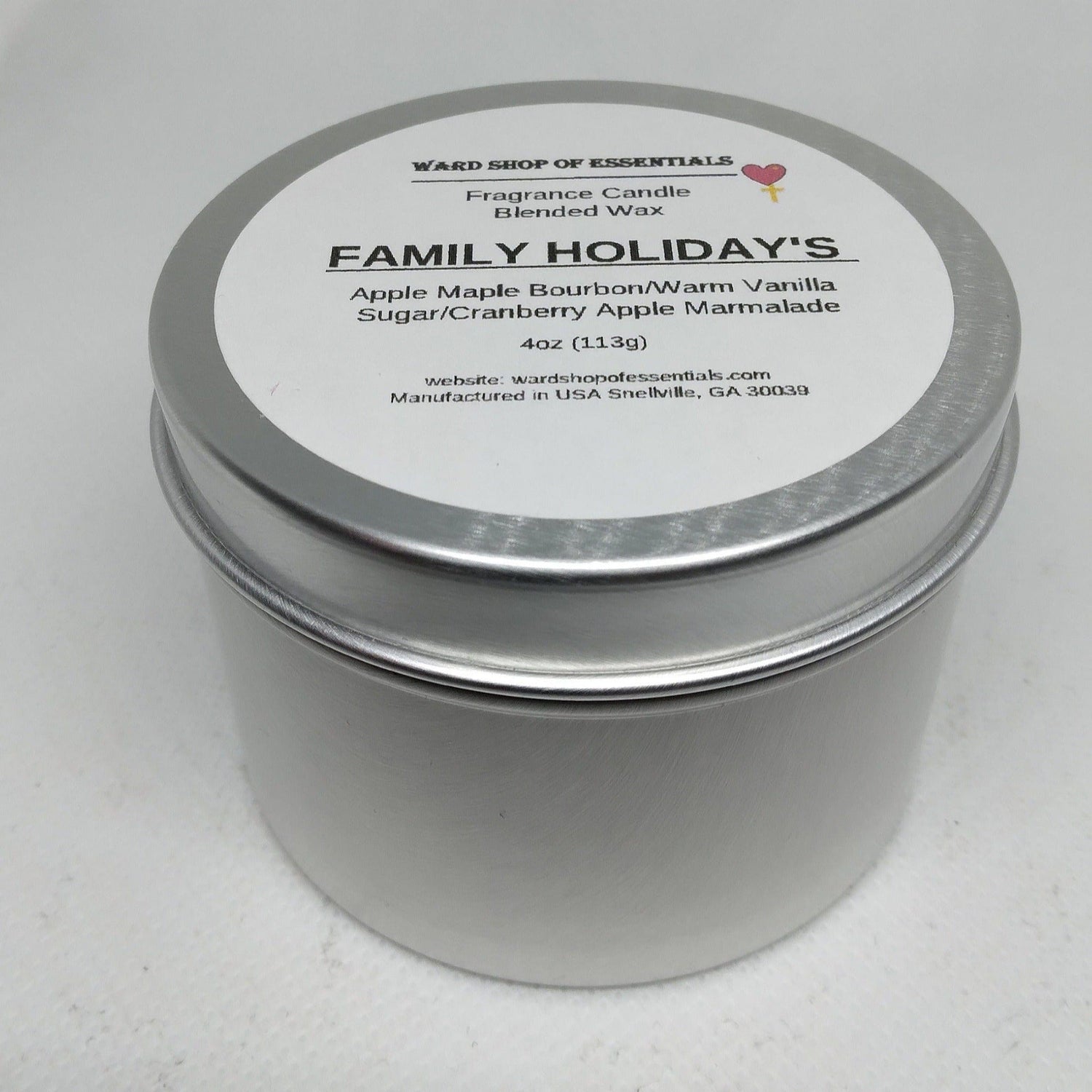 Family Holiday's Fragrance Candle - Ward Shop Of Essentials