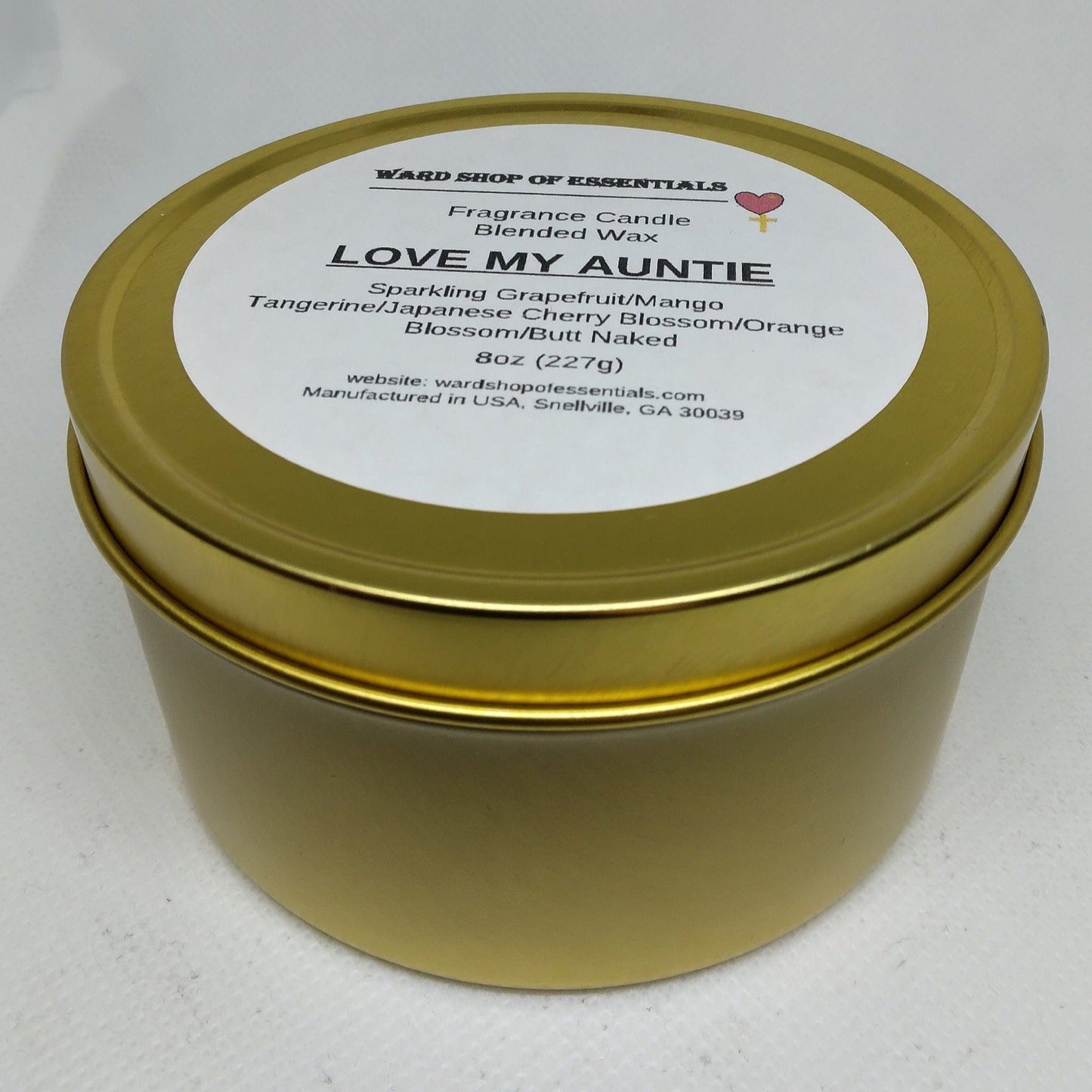 Love My Auntie Single Wick Candle - Ward Shop Of Essentials