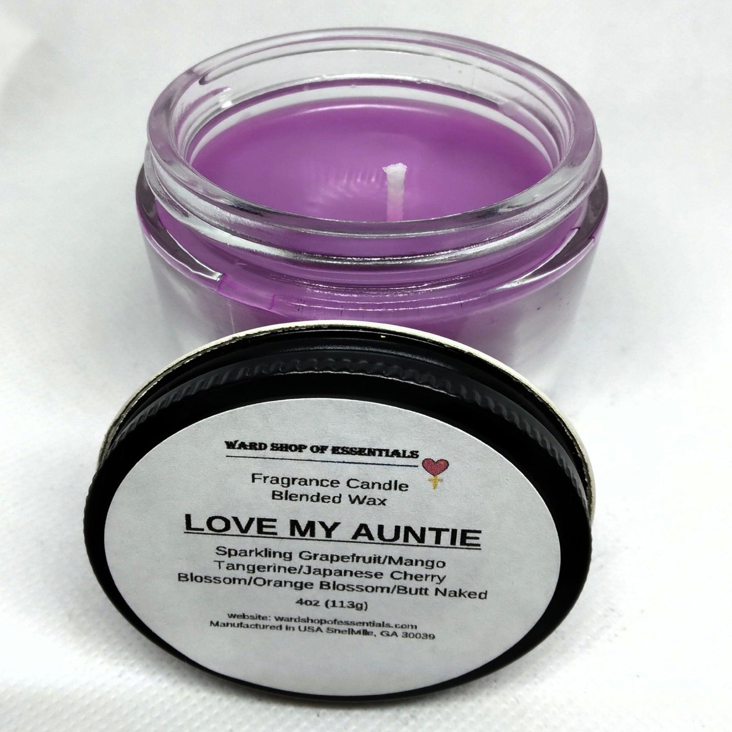 Love My Auntie Single Wick Candle - Ward Shop Of Essentials