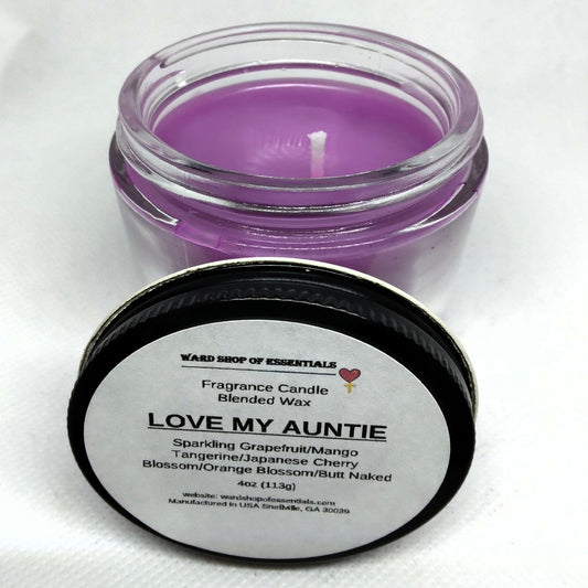 Love My Auntie Single Wick Candle - Ward Shop Of Essentials