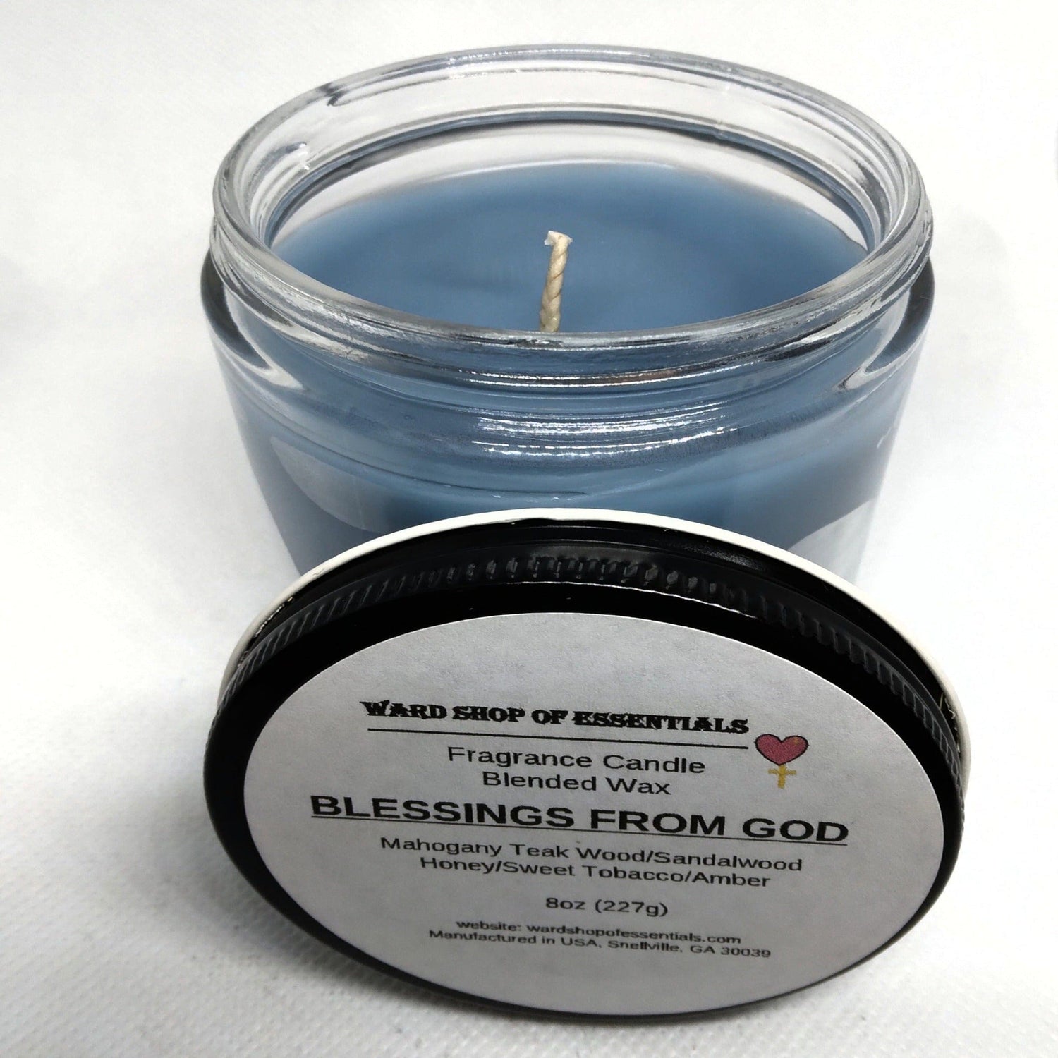 Blessings From God Single Wick Candle - Ward Shop Of Essentials