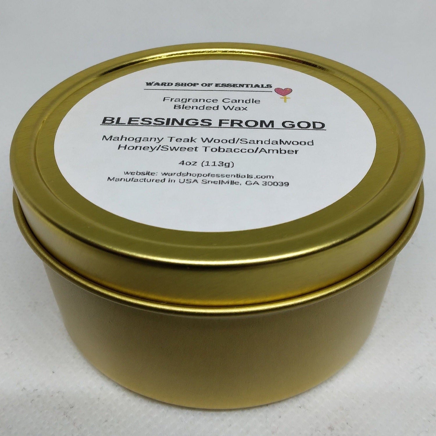 Blessings From God Fragrance Candle - Ward Shop Of Essentials