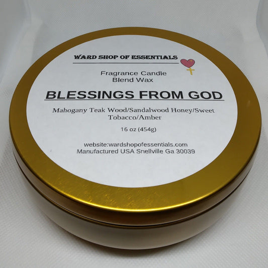 Blessings From God 3 Wick Candle - Ward Shop Of Essentials