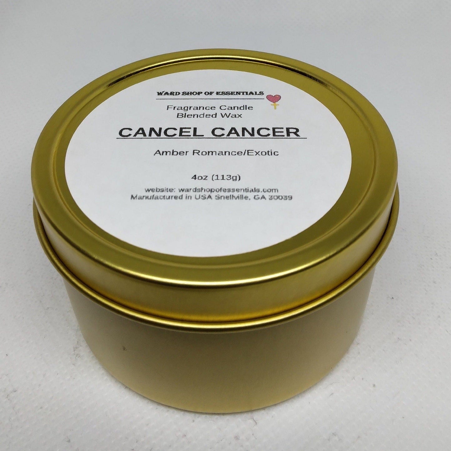 Cancel Cancer Fragrance Candle - Ward Shop Of Essentials