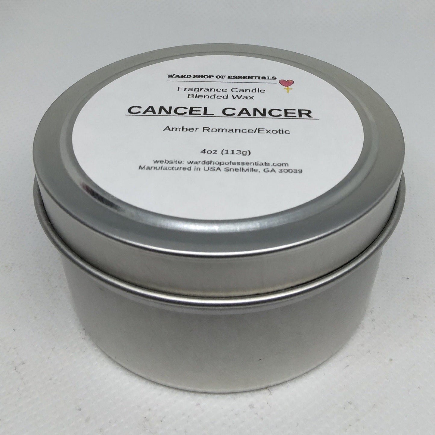 Cancel Cancer Single Wick Candle - Ward Shop Of Essentials