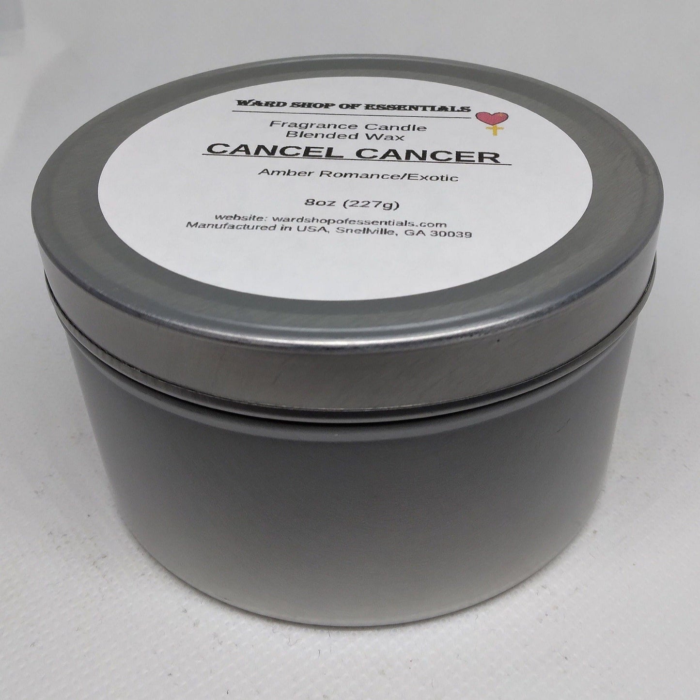 Cancel Cancer Single Wick Candle - Ward Shop Of Essentials