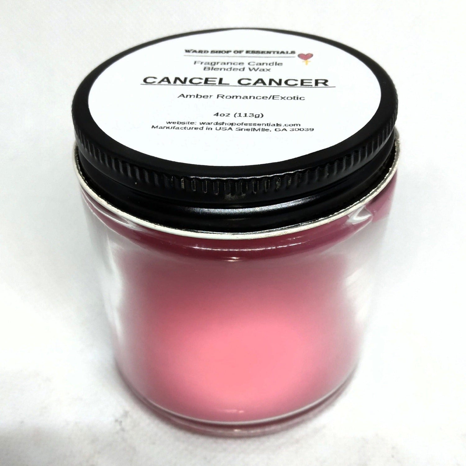 Cancel Cancer Fragrance Candle - Ward Shop Of Essentials