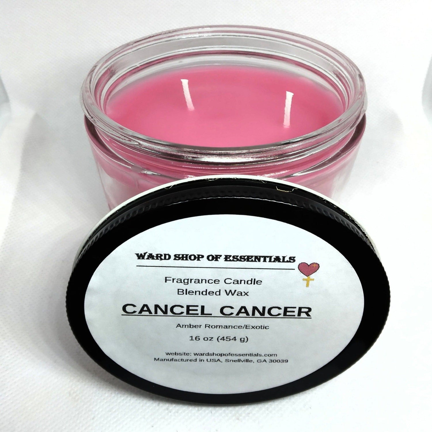 Cancel Cancer 2 Wick Candle - Ward Shop Of Essentials