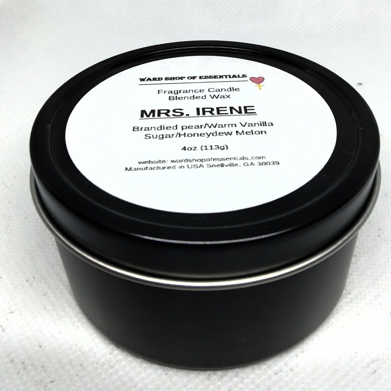 Mrs. Irene Single Wick Candle - Ward Shop Of Essentials