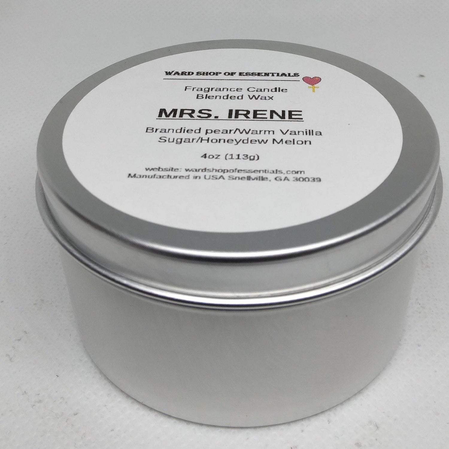 Mrs. Irene Fragrance Candle - Ward Shop Of Essentials