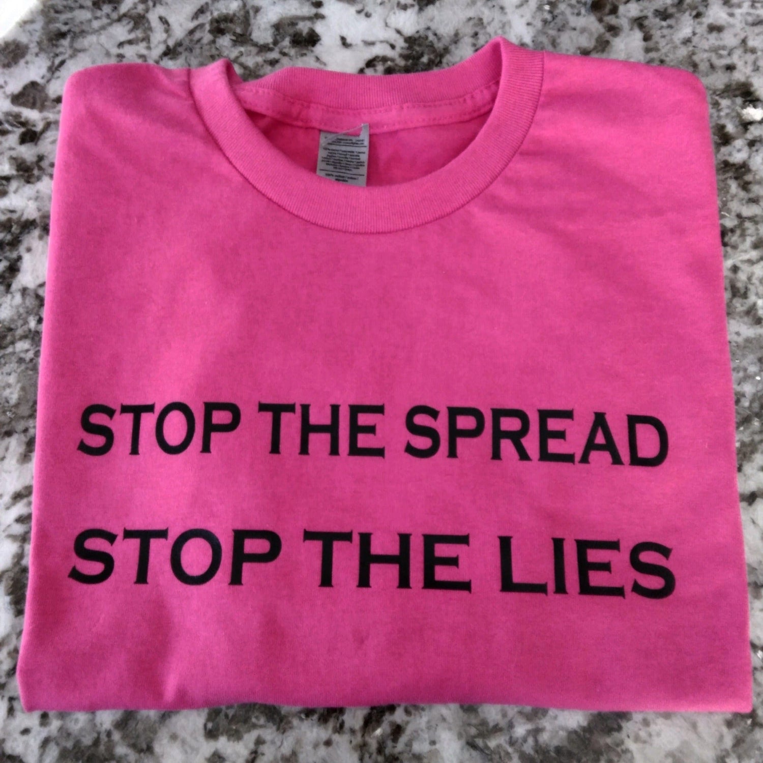 Stop The Spread Stop The Lies T-Shirt - Ward Shop Of Essentials