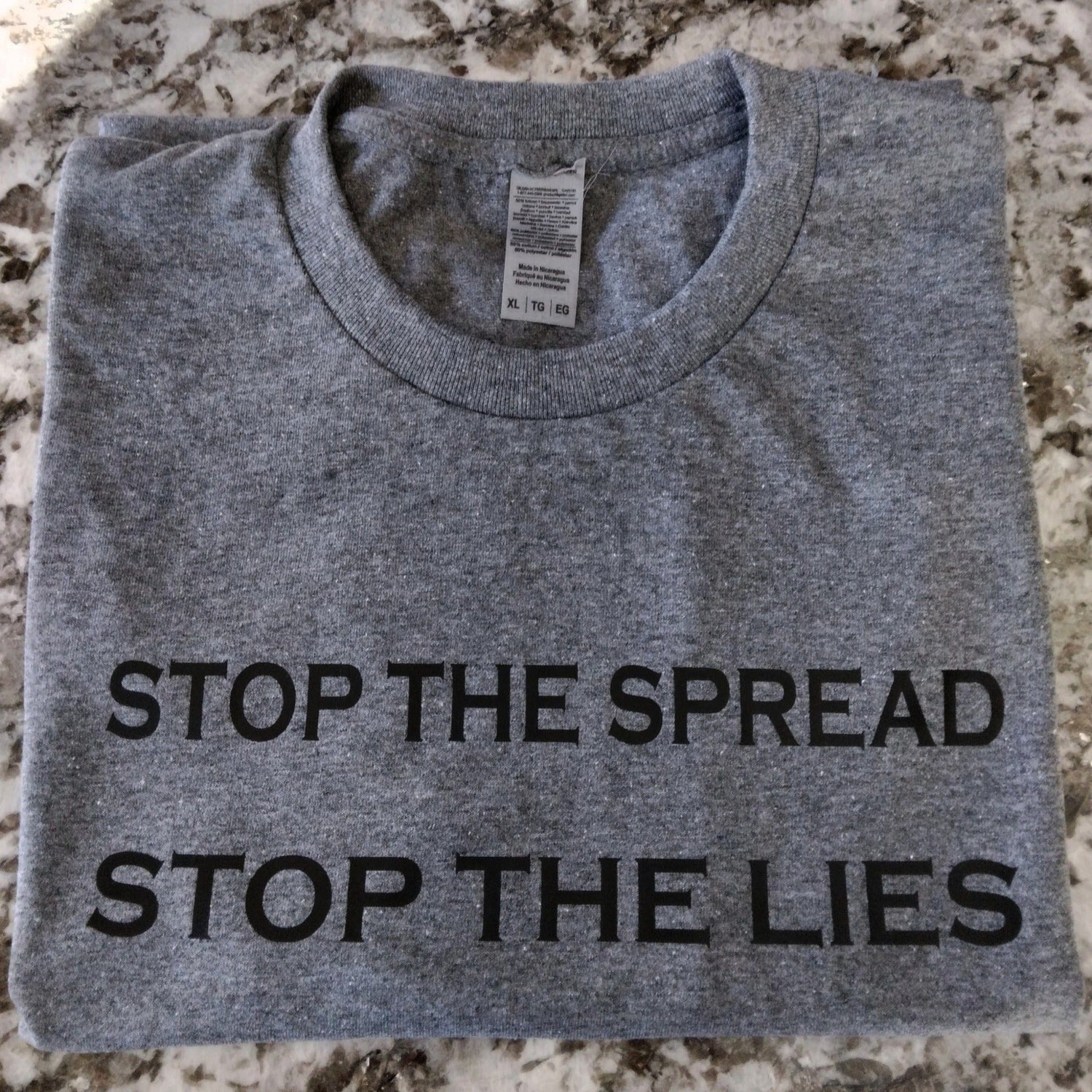 Stop The Spread Stop The Lies T-Shirt - Ward Shop Of Essentials