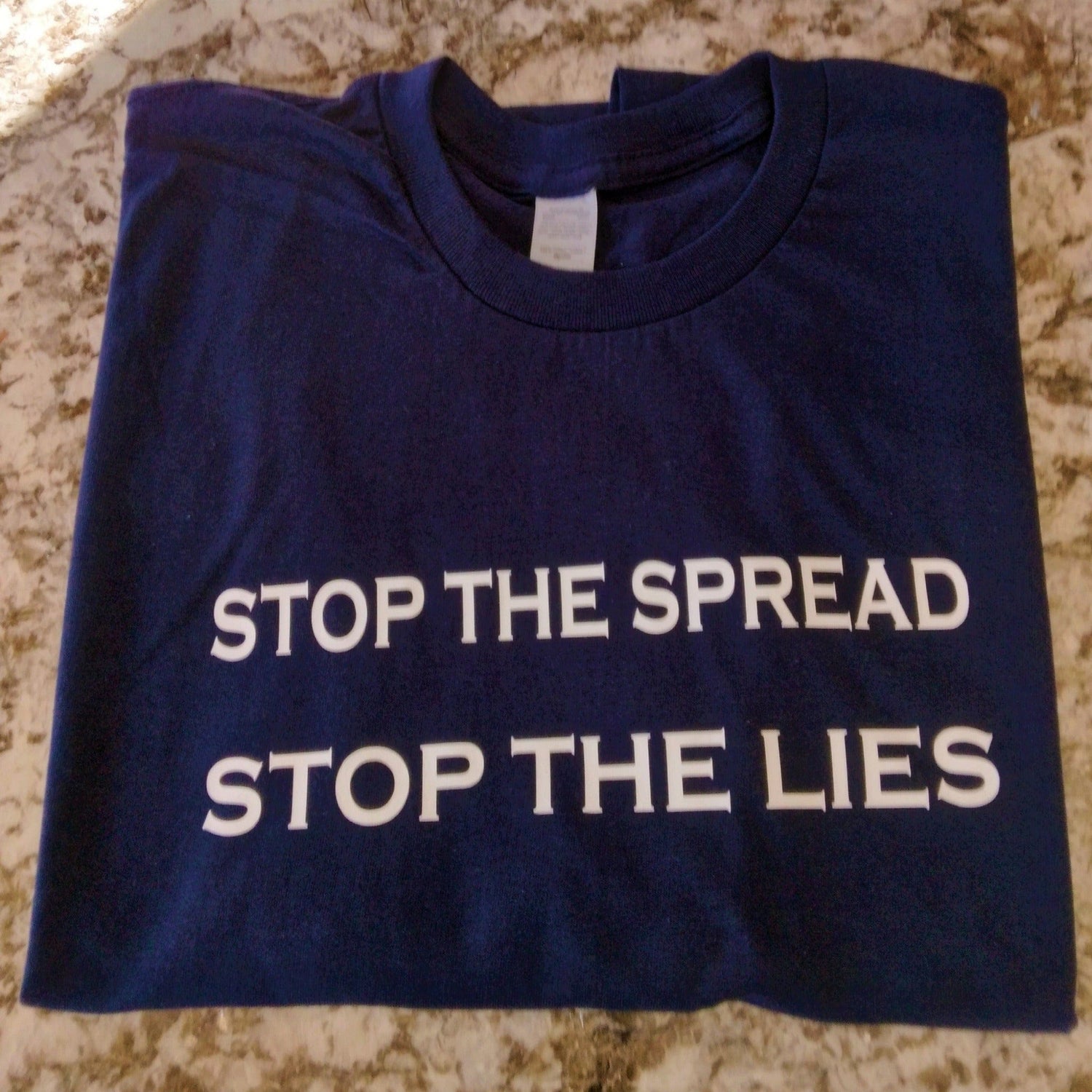 Stop The Spread Stop The Lies T-Shirt - Ward Shop Of Essentials