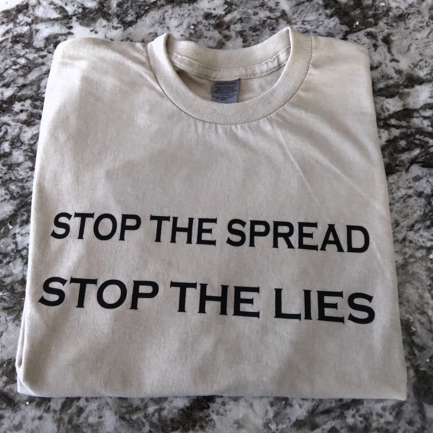 Stop The Spread Stop The Lies T-Shirt - Ward Shop Of Essentials