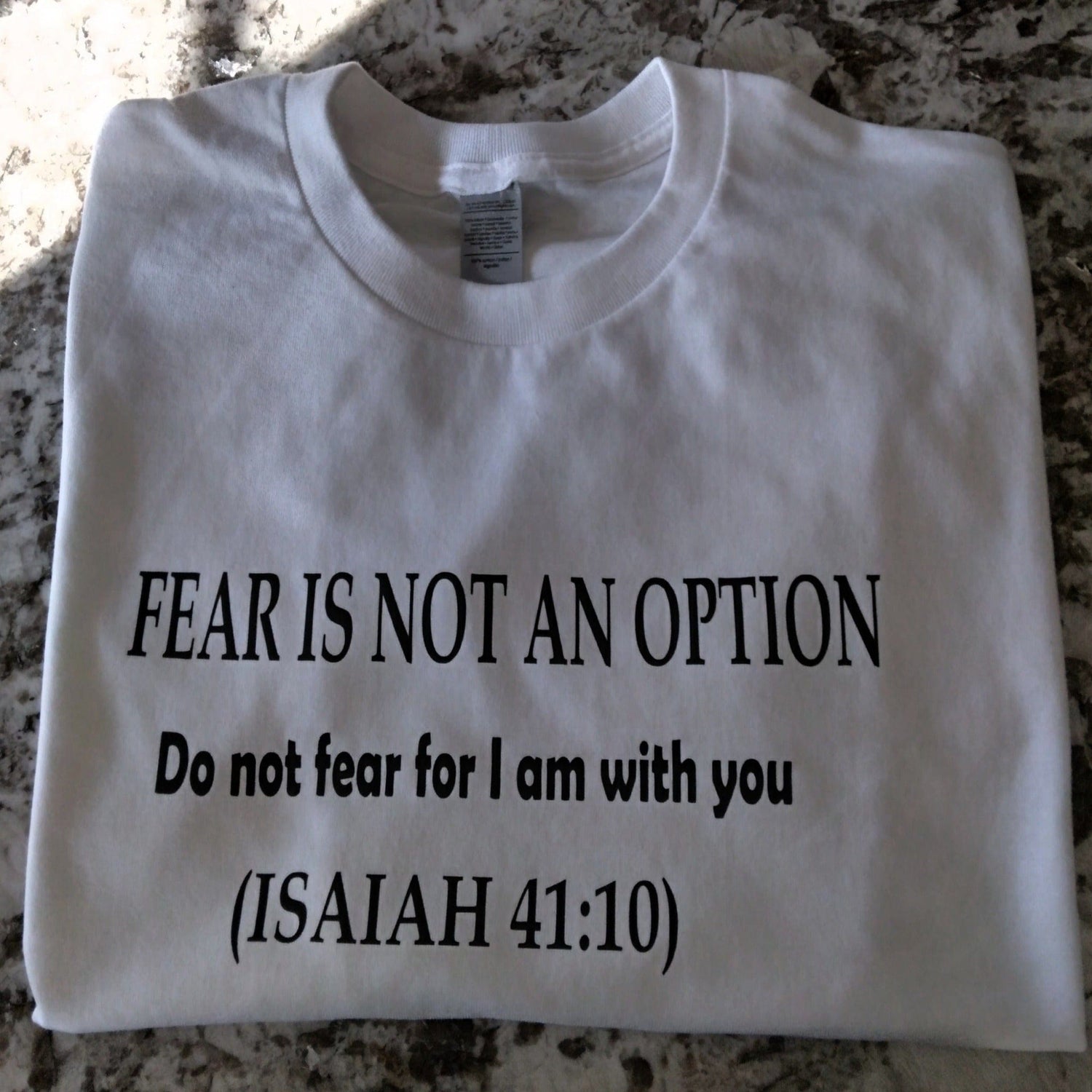 FEAR IS NOT AN OPTION T-Shirt - Ward Shop Of Essentials