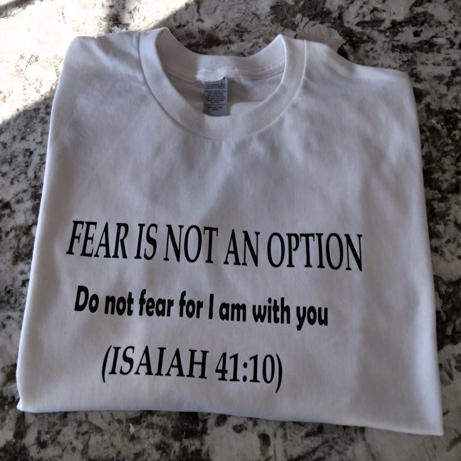 FEAR IS NOT AN OPTION T-Shirt - Ward Shop Of Essentials