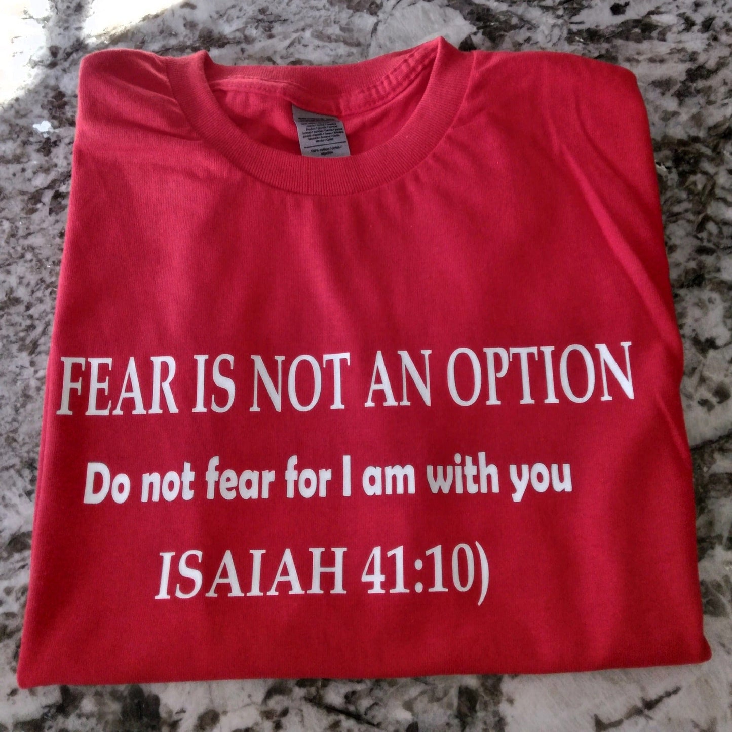 FEAR IS NOT AN OPTION T-Shirt - Ward Shop Of Essentials