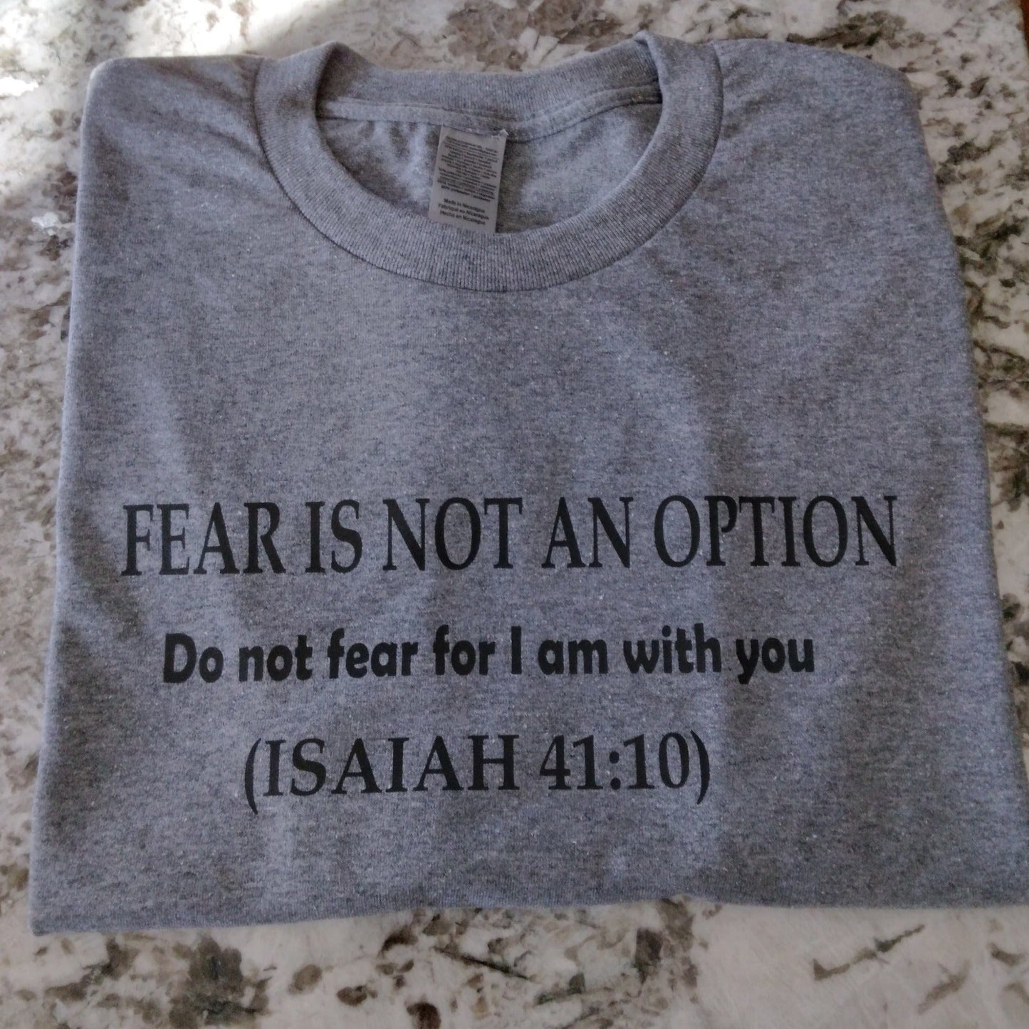 FEAR IS NOT AN OPTION T-Shirt - Ward Shop Of Essentials