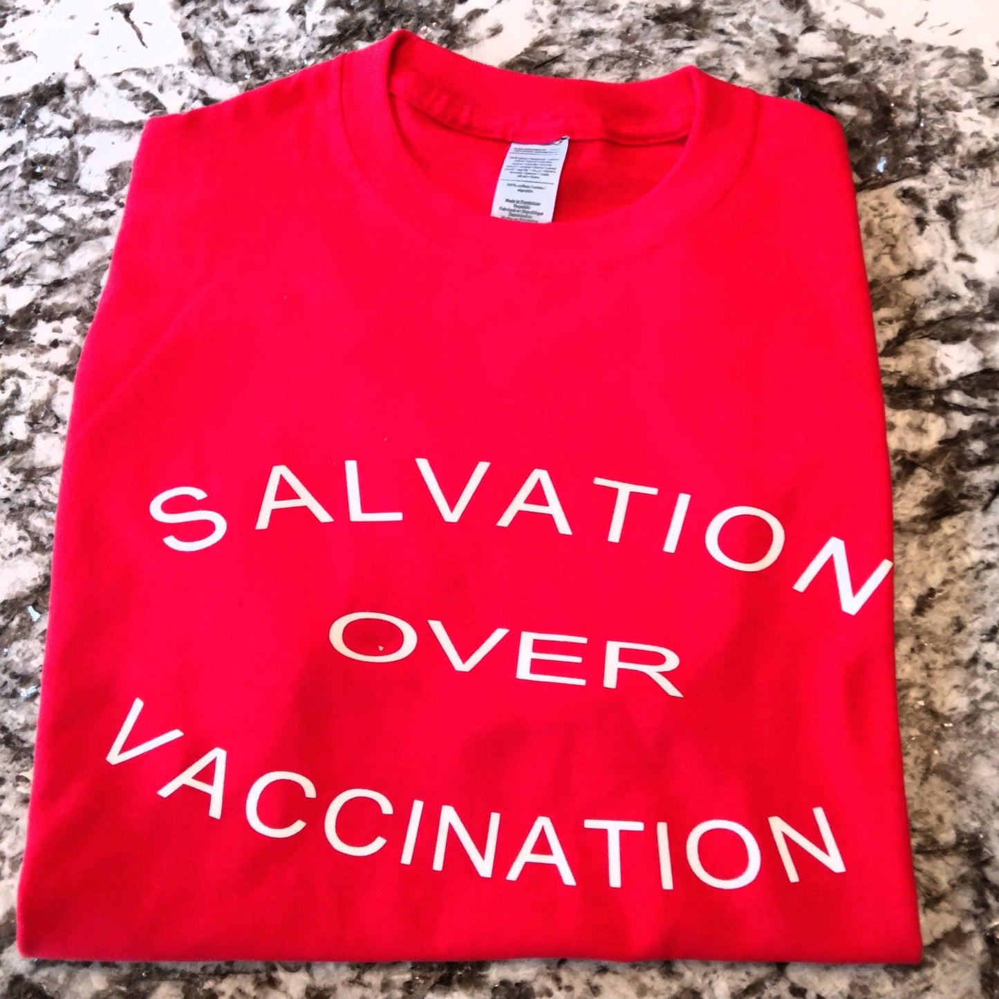 Salvation Over Vaccination T-Shirt - Ward Shop Of Essentials