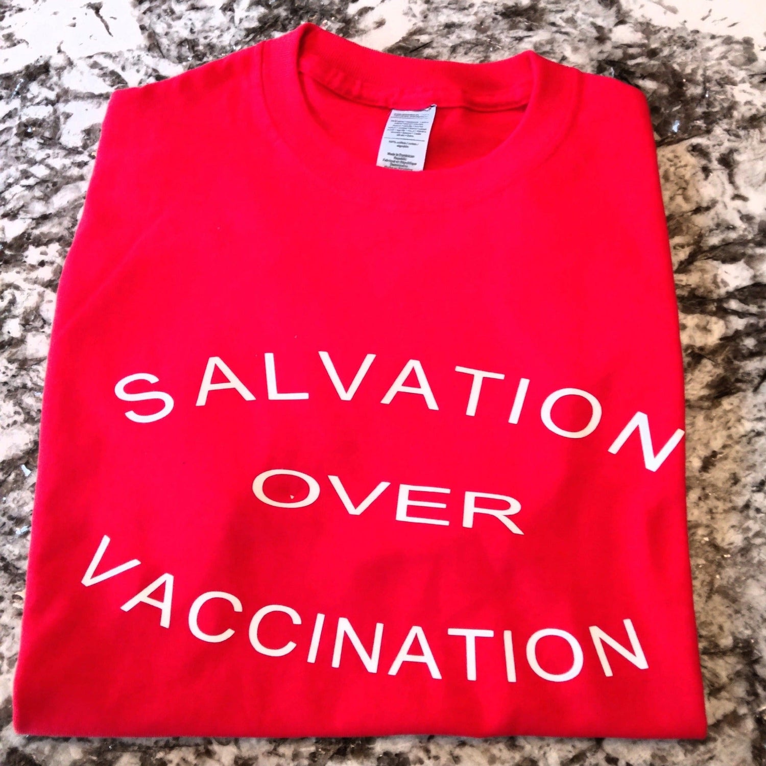 Salvation Over Vaccination T-Shirt - Ward Shop Of Essentials