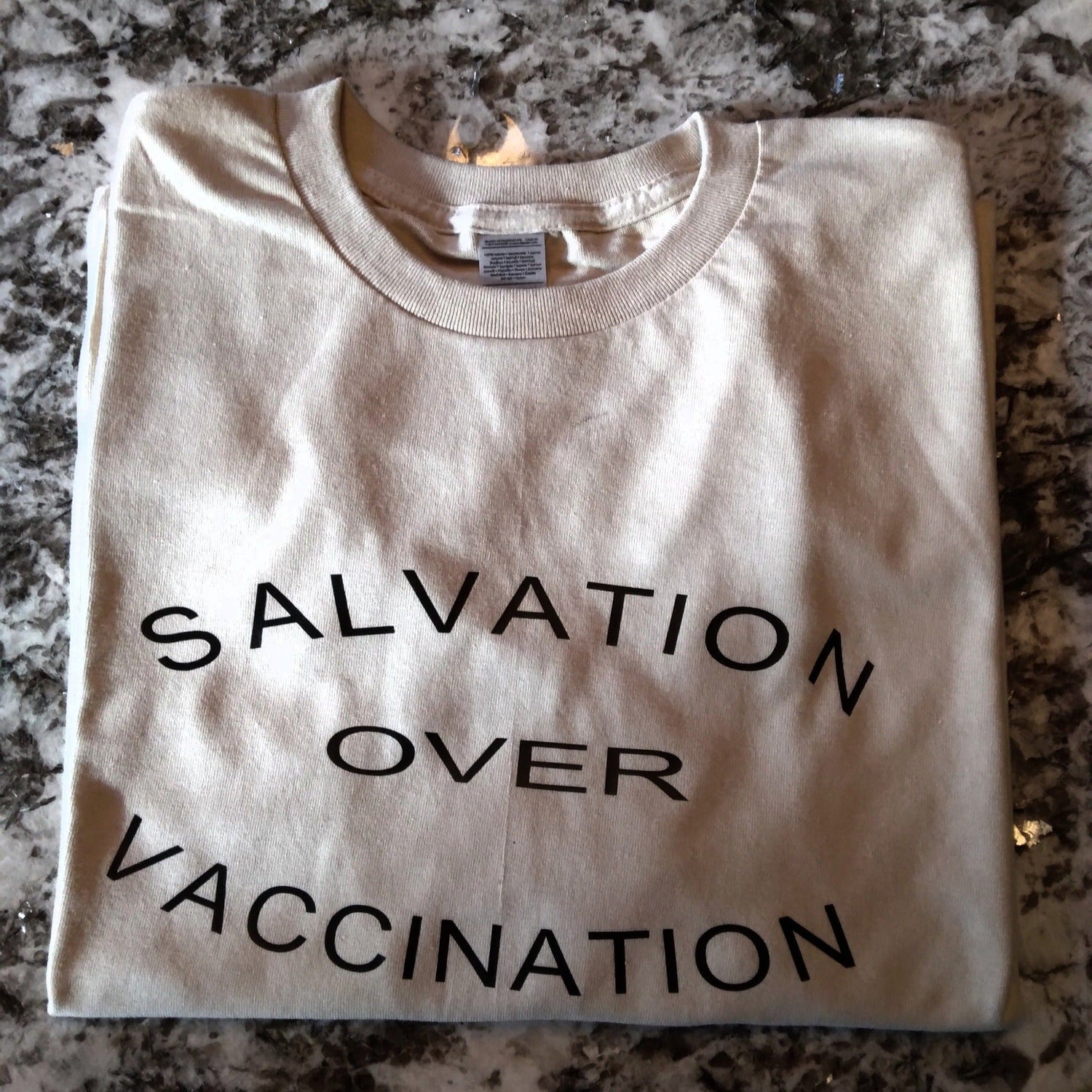 Salvation Over Vaccination T-Shirt - Ward Shop Of Essentials