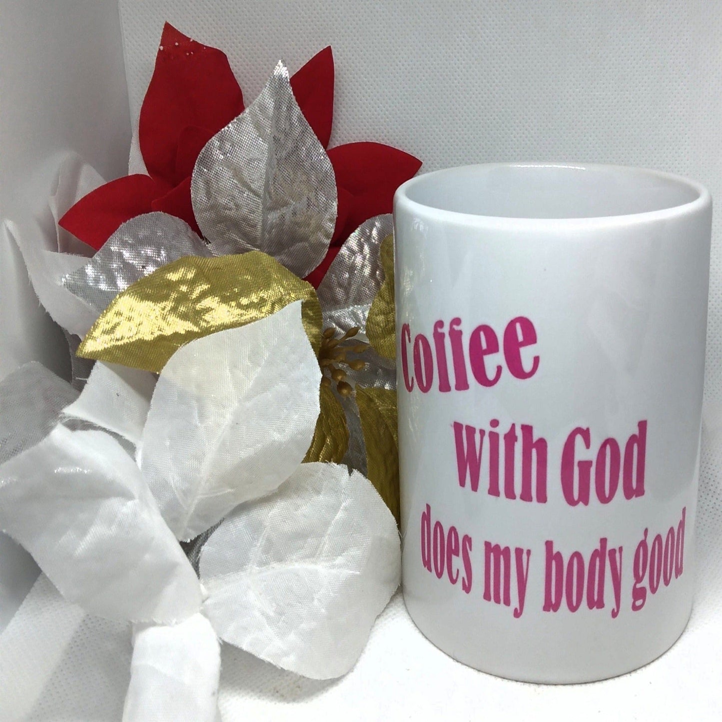 Coffee With God Does My Body Good Coffee Mug - Ward Shop Of Essentials