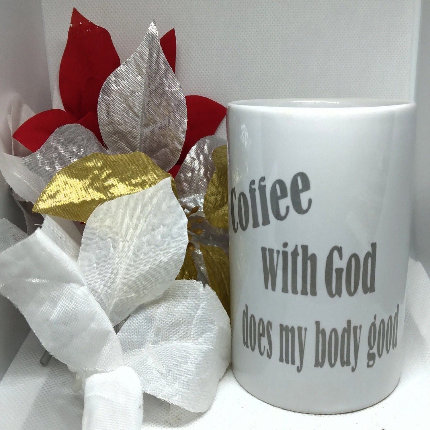 Coffee With God Does My Body Good Coffee Mug - Ward Shop Of Essentials