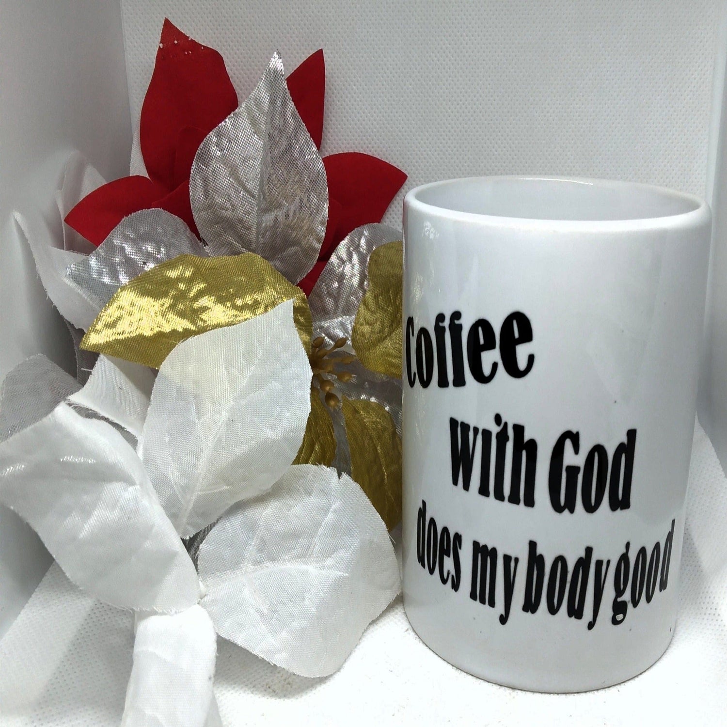 Coffee With God Does My Body Good Coffee Mug - Ward Shop Of Essentials