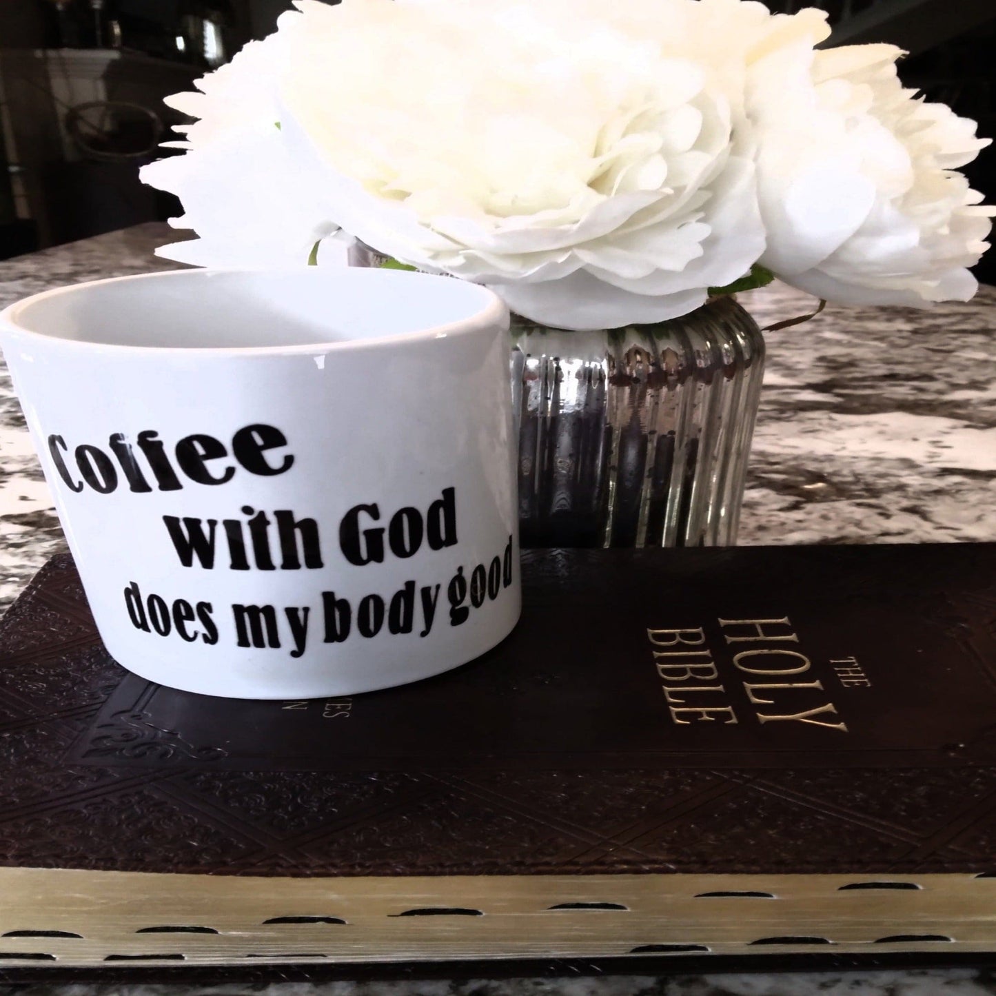 Coffee With God Does My Body Good Coffee Mug - Ward Shop Of Essentials