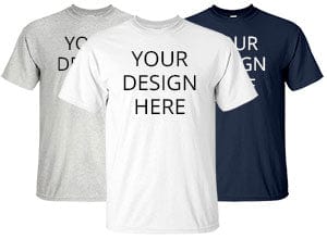 CUSTOM T-SHIRTS YOUR DESIGN HERE